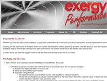 Tablet Screenshot of exergyperformance.com